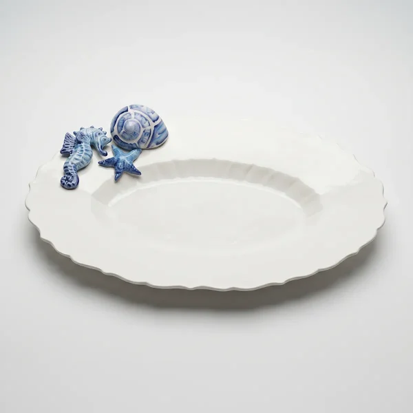 Grand plat creux hippocampe