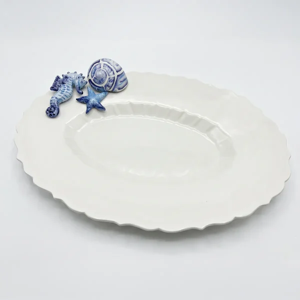 Grand plat creux hippocampe