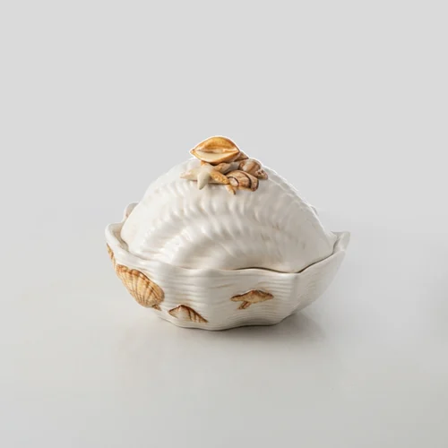 Soupière corail beige
