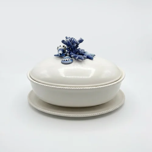 Terrine corail bleu