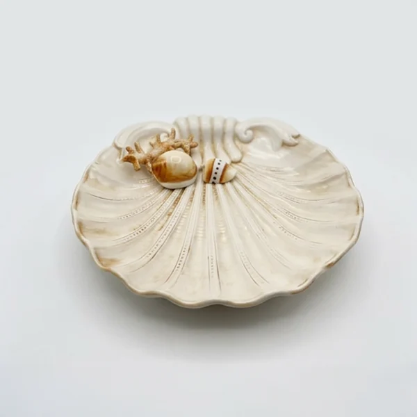 Grande assiette corail beige