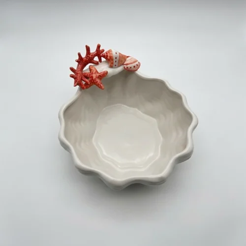 Grand bol corail rouge