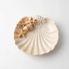 Assiette moyenne corail beige