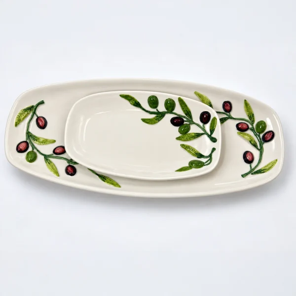 Grand plat ovale olives