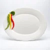 Grand plat ovale piments