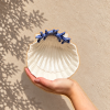 Petit bol coquillages corail bleu