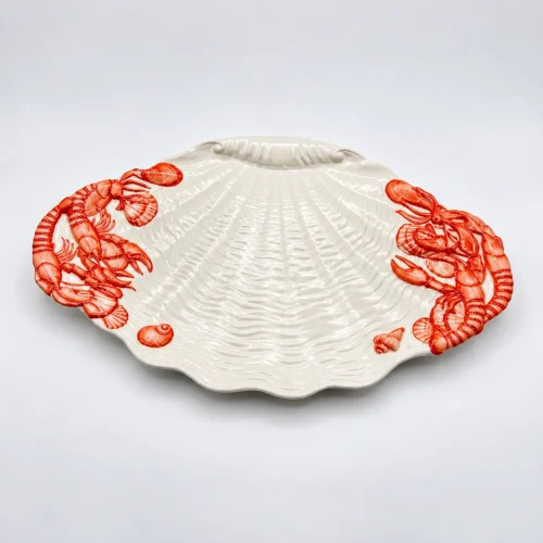 Grand plat ovale scampi