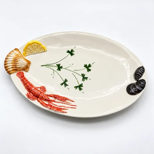 Plat ovale crevettes