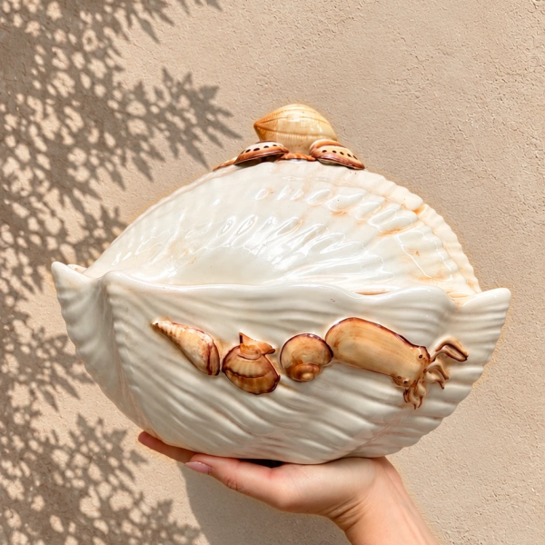 Soupière corail beige