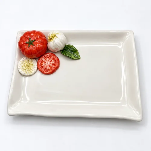 Petite assiette à serviette mozzarella