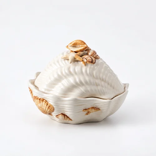 Soupière corail beige