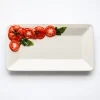 Petite assiette carrée tomate