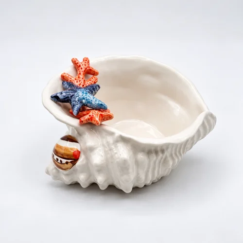 Bol coquillage corail