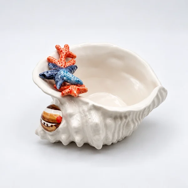 Bol coquillage corail