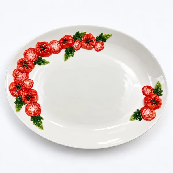 Plat ovale tomate
