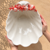 Bol coquillage corail rouge