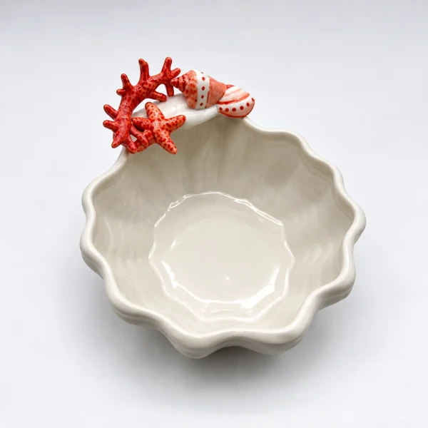 Grand bol corail rouge