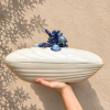 Grande terrine moule corail bleu
