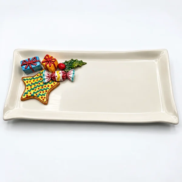 Assiette à serviette moyenne bonbon