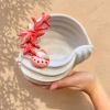 Bol coquillage corail