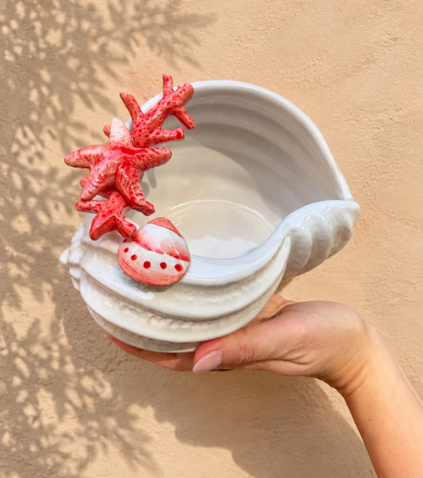 Bol coquillage corail