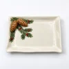 Petite assiette à serviette pin