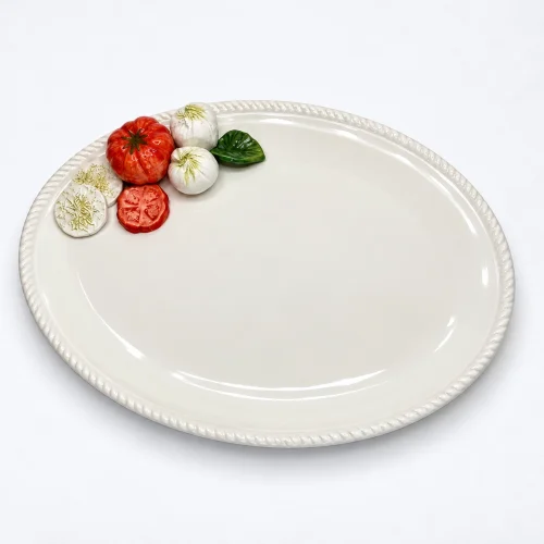 Grand plat ovale mozzarella