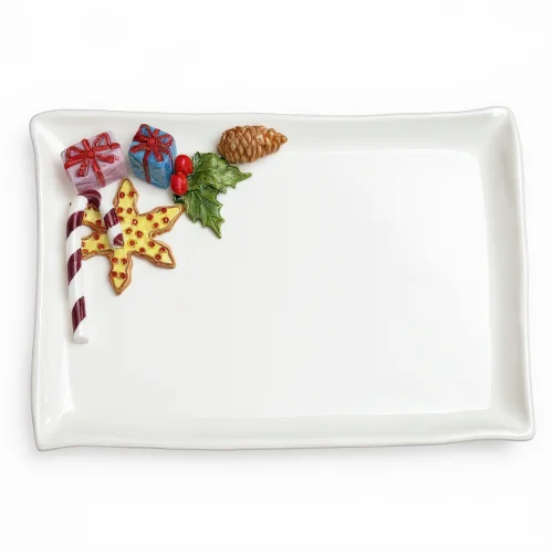 Grand plat serviette bonbon