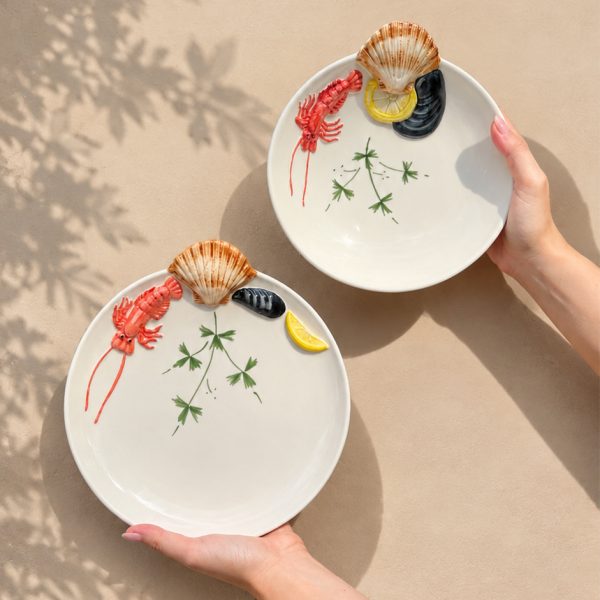 Assiette moyenne crevettes
